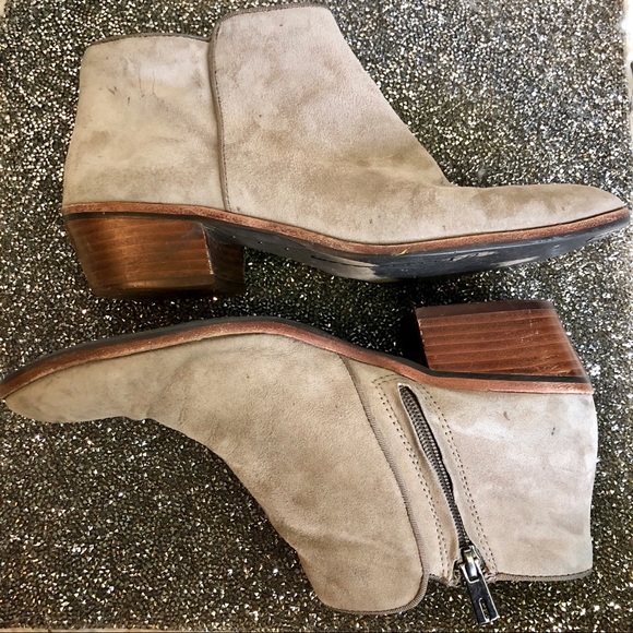 Sam Edelman Gray Suede Booties - Picture 2 of 8